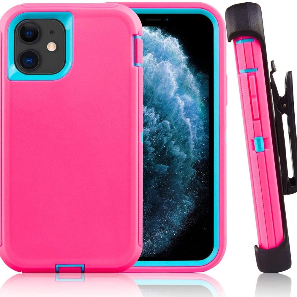 For iPhone 11/11 Pro Max/11 Pro Pink Teal Case New